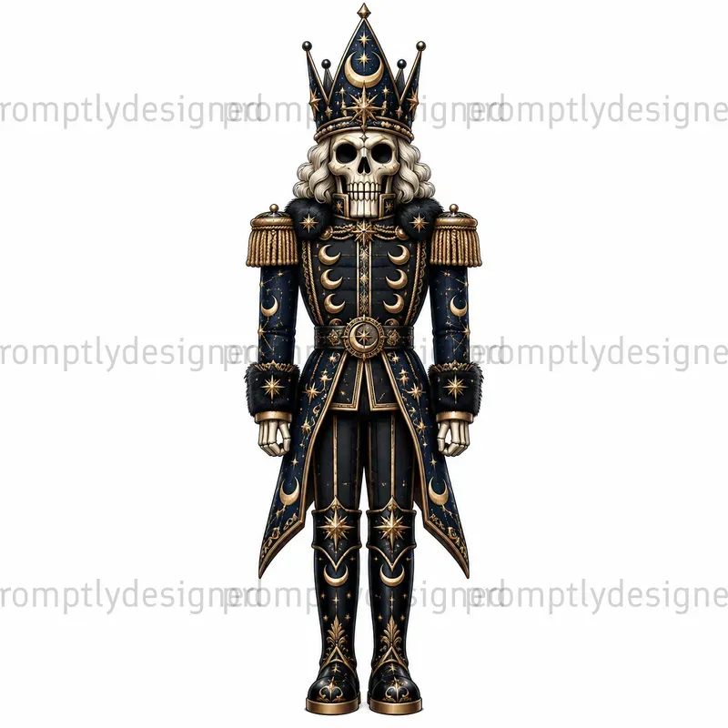 Gothic Christmas Tee Clip Art Designs