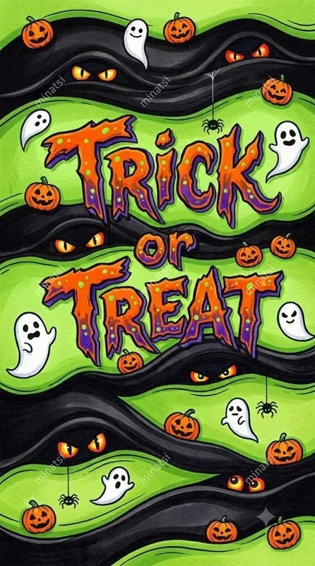 Halloween Marker Typography Art