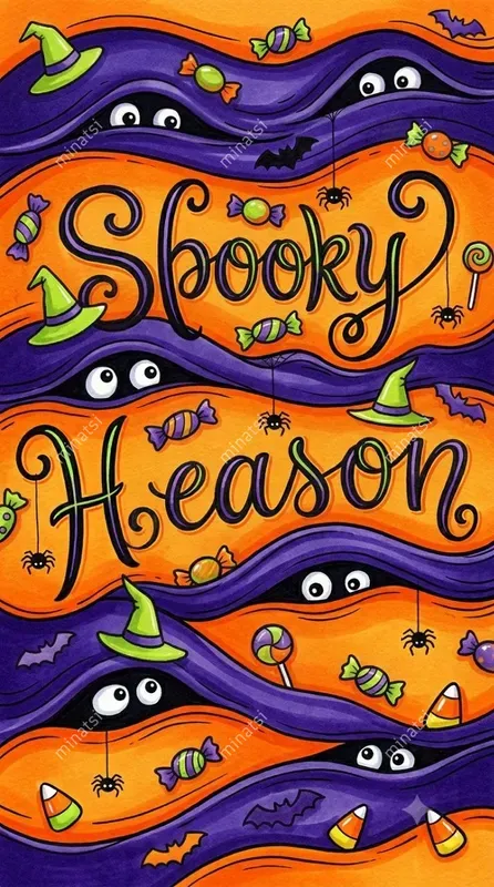 Halloween Marker Typography Art