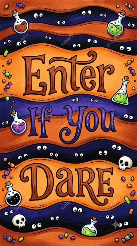 Halloween Marker Typography Art