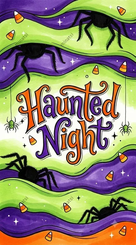 Halloween Marker Typography Art