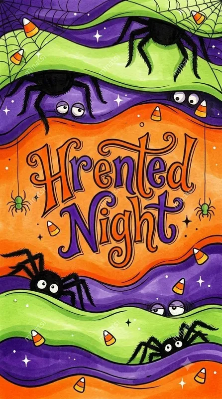 Halloween Marker Typography Art