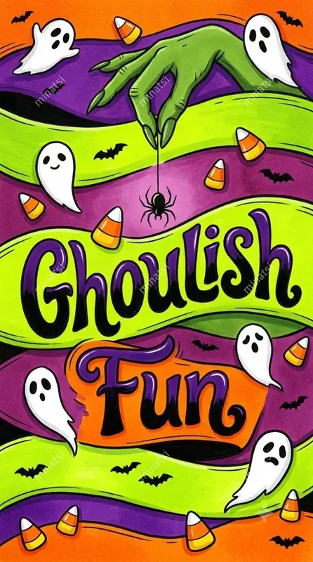 Halloween Marker Typography Art