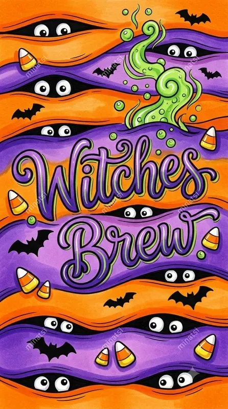 Halloween Marker Typography Art