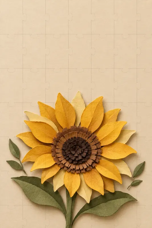 Layered Paper Seasonal Card Art