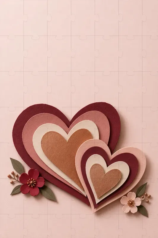 Layered Paper Seasonal Card Art