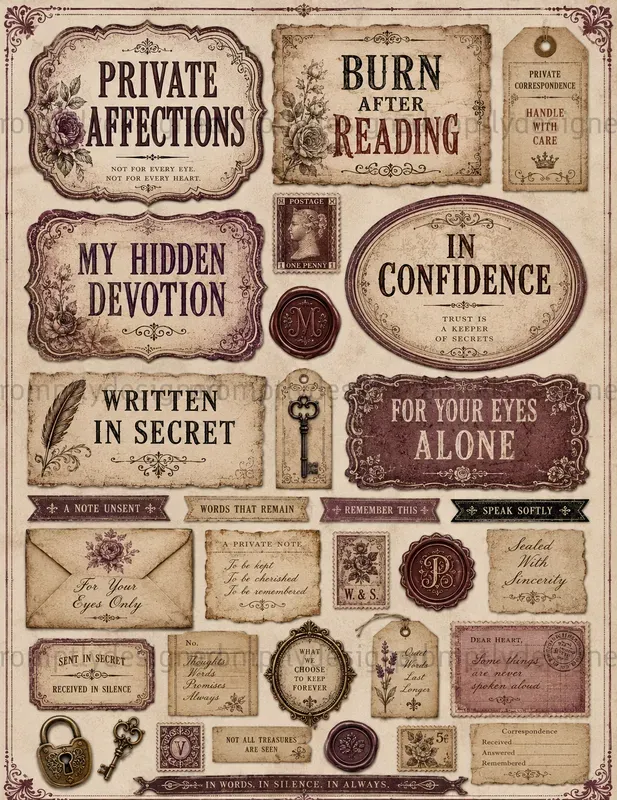 Victorian Typography Scraps