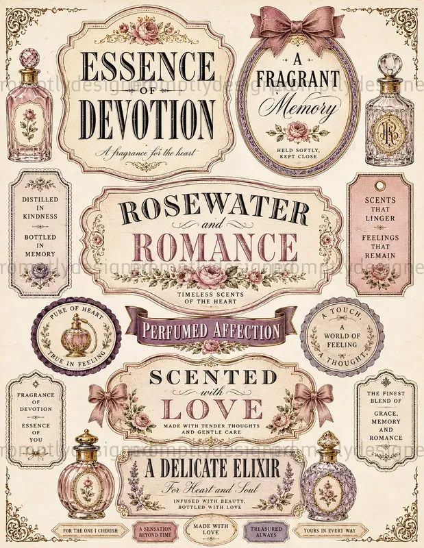 Victorian Typography Scraps