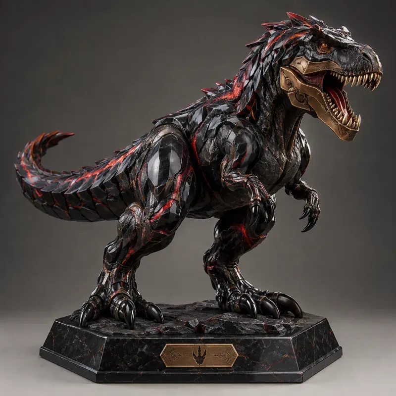 Prehistoric Icons Adult 3d Dinosaur Art