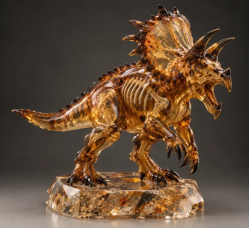 Prehistoric Icons Adult 3d Dinosaur Art