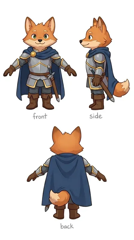 Character Design Turnaround Sheets