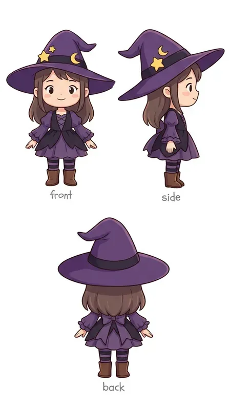 Character Design Turnaround Sheets