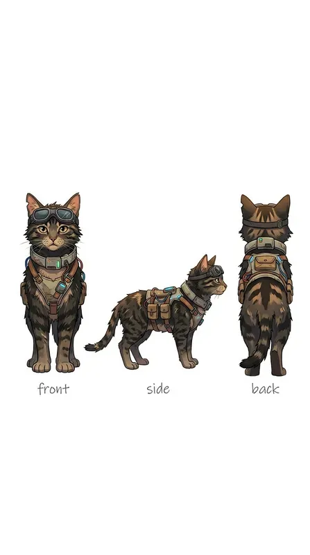 Character Design Turnaround Sheets