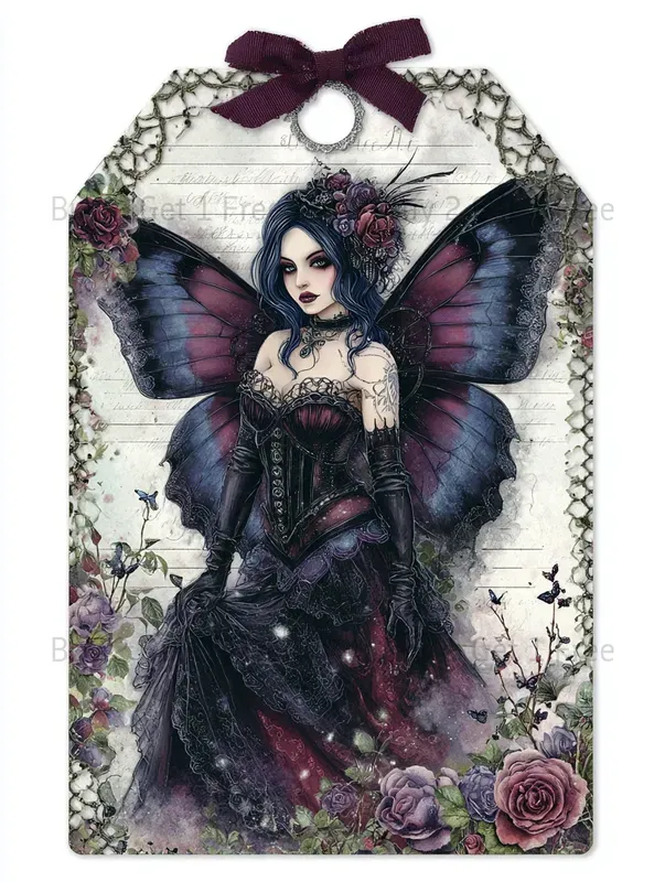 Dark Butterfly Product Tags