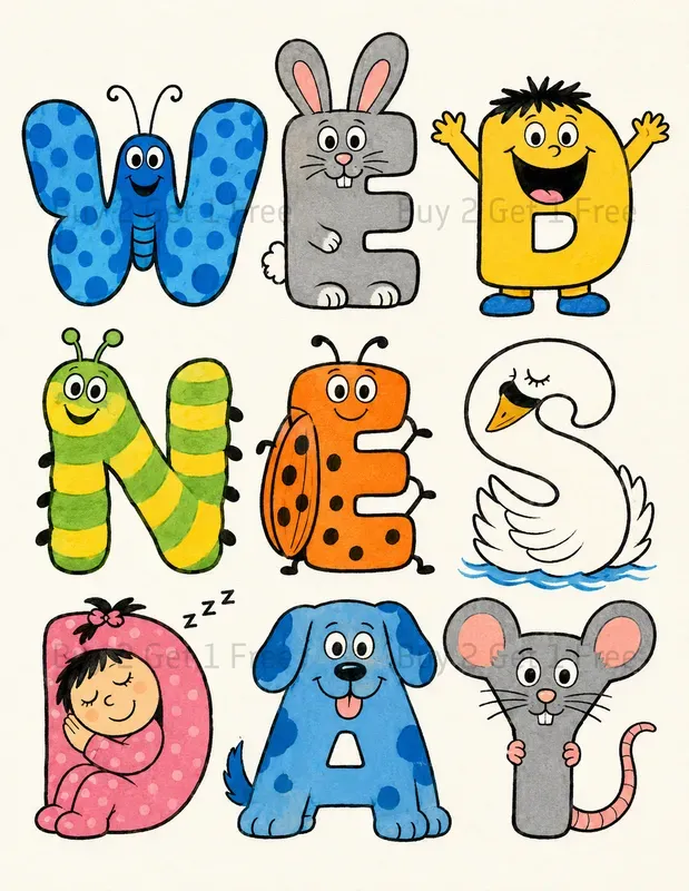 Doodle Alphabet Posters