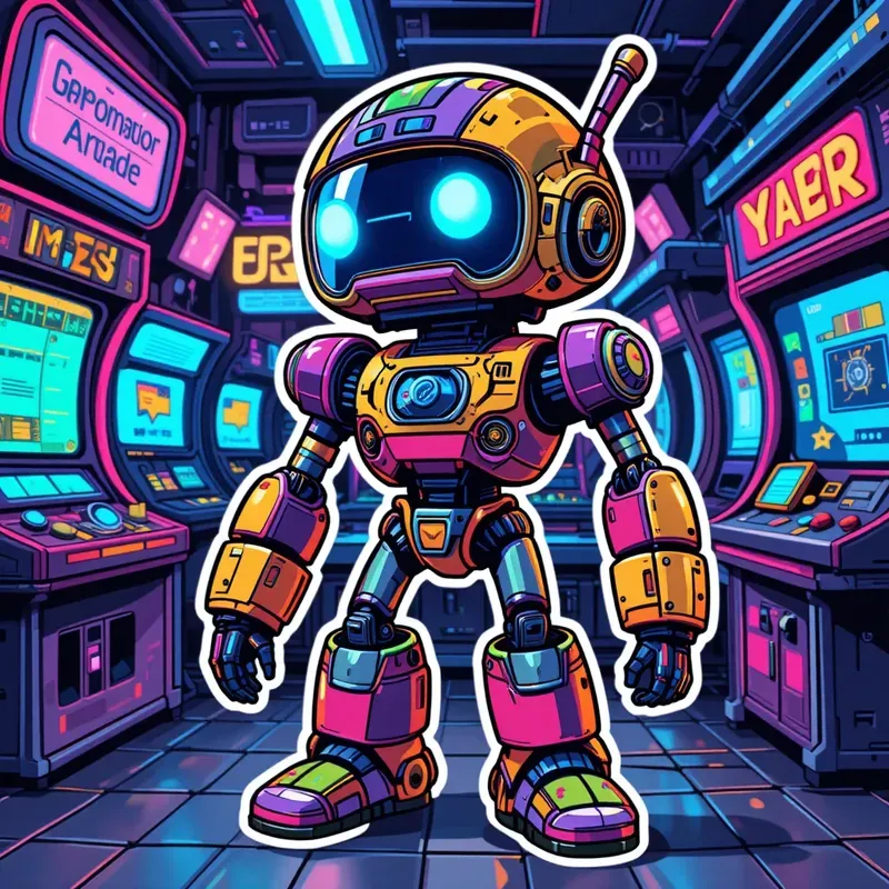 Vibrant Trendy Sticker Art Designs