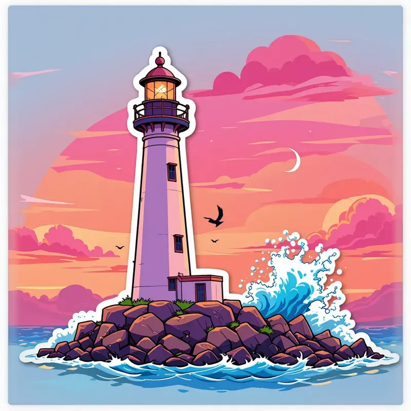 Vibrant Trendy Sticker Art Designs