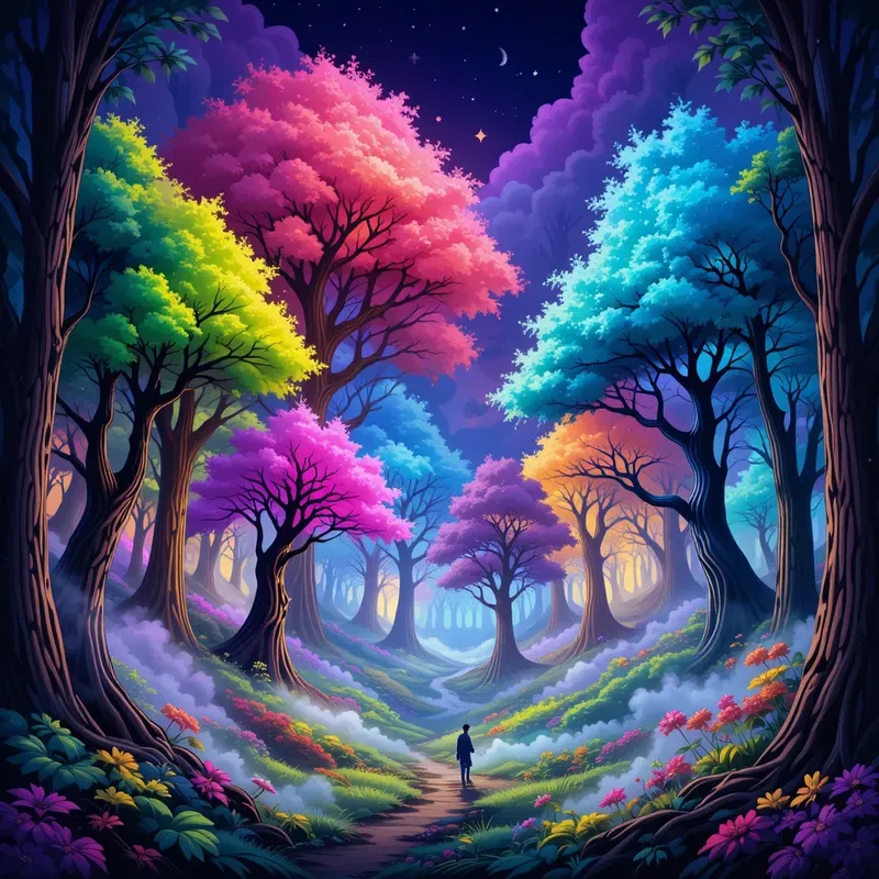 Vibrant Trendy Sticker Art Designs