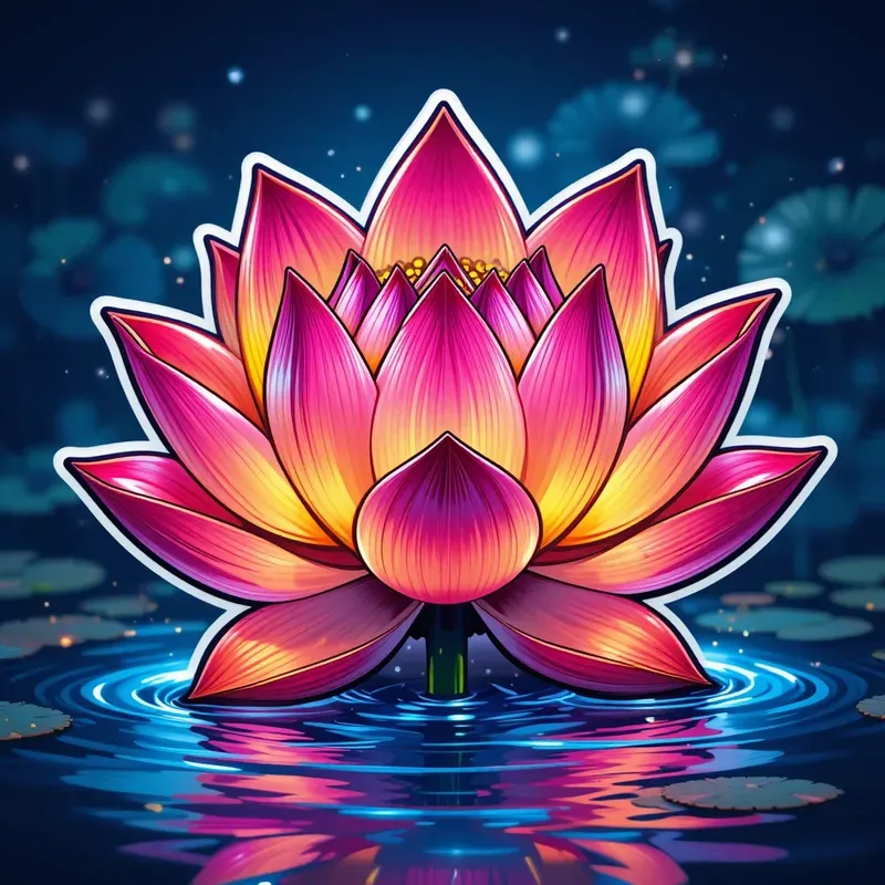 Vibrant Trendy Sticker Art Designs