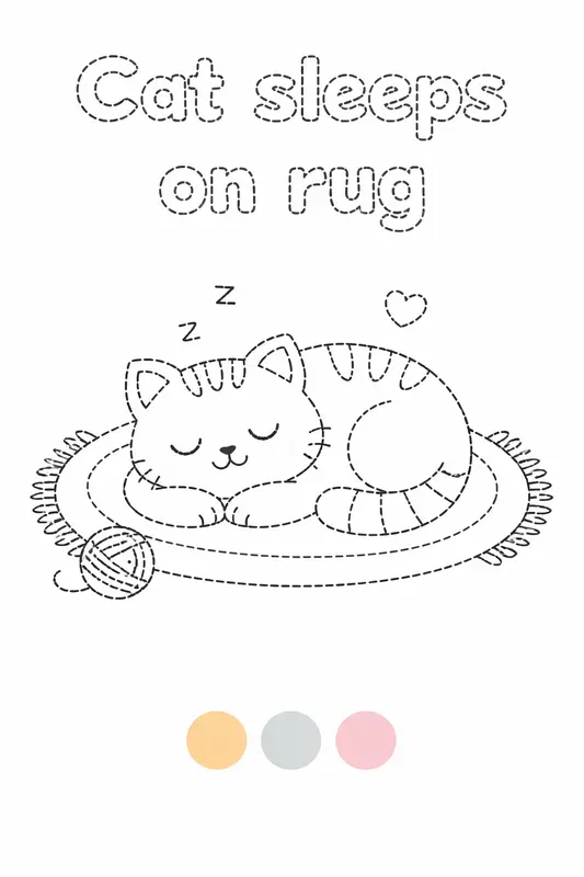 Animal Tracing And Coloring Worksheets