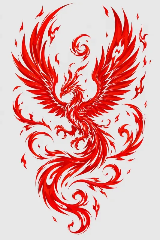 Tribal Red Dragon Vector Packs