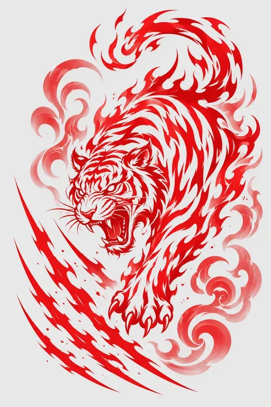 Tribal Red Dragon Vector Packs
