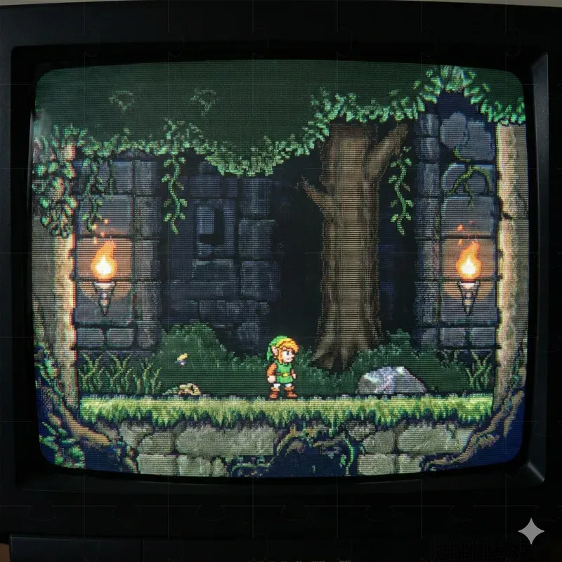 Television Screen 90s Snes Games