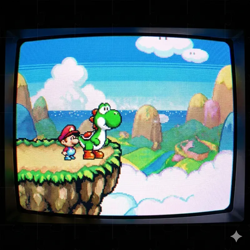 Television Screen 90s Snes Games