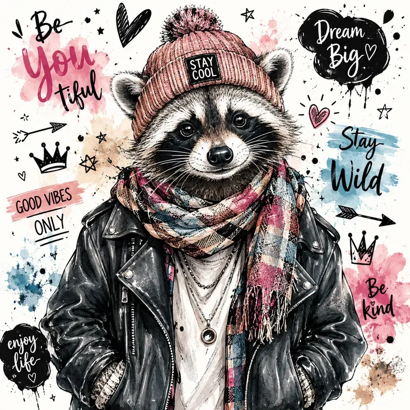 Whimsical Fashion Animal Sketches