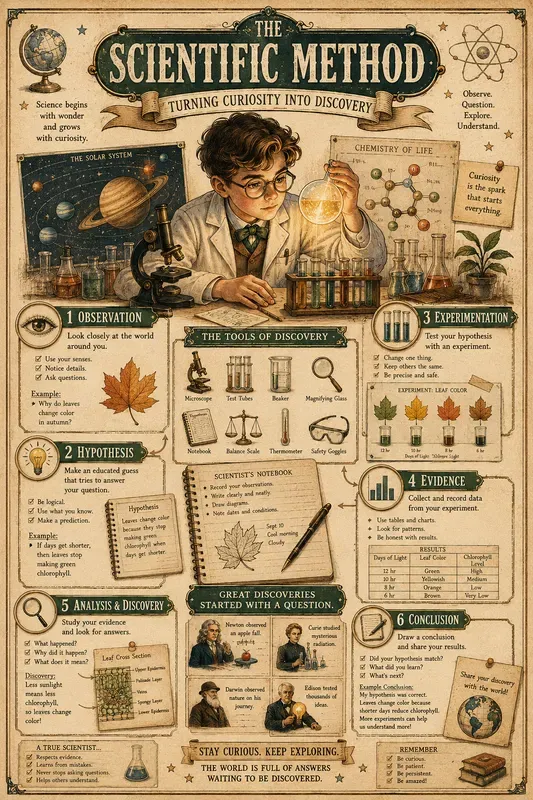 Vintage Educational Infographic Art