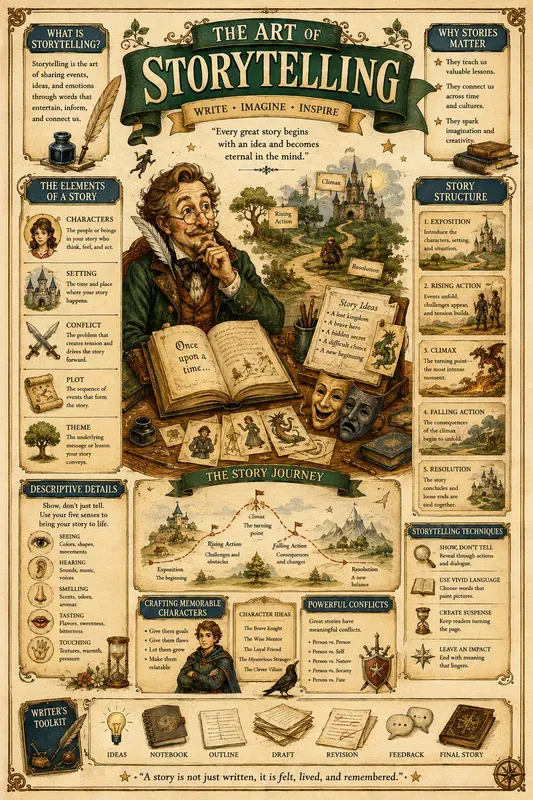 Vintage Educational Infographic Art