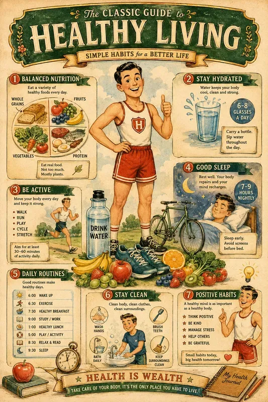 Vintage Educational Infographic Art