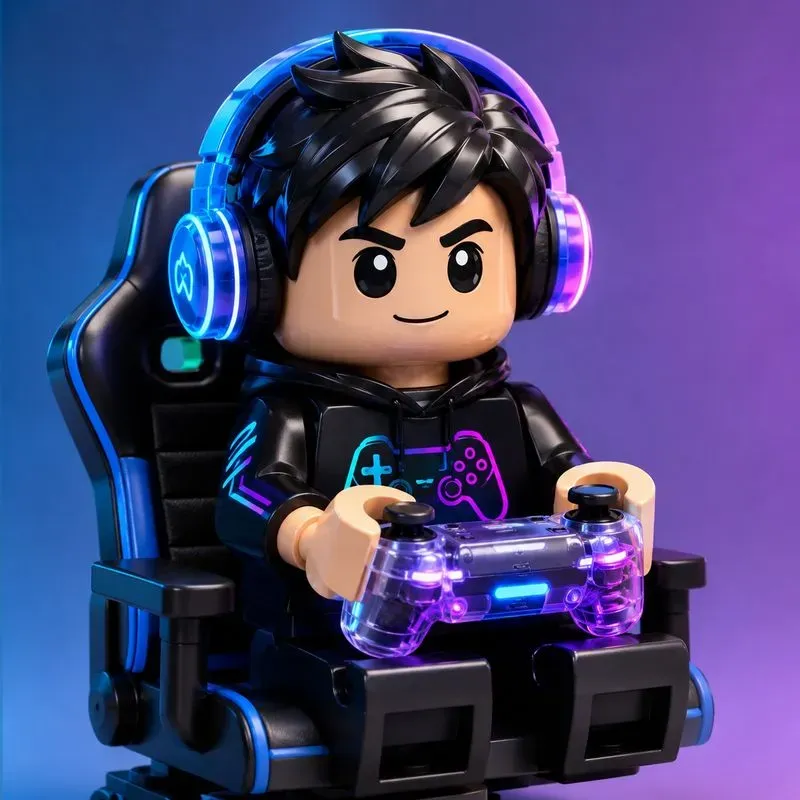 3D Glossy Chibi Lego Figures