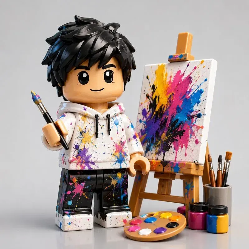 3D Glossy Chibi Lego Figures