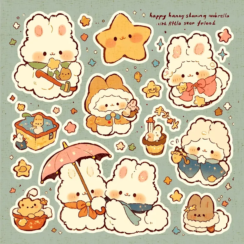 Cute Kawaii Stickers For Etsy