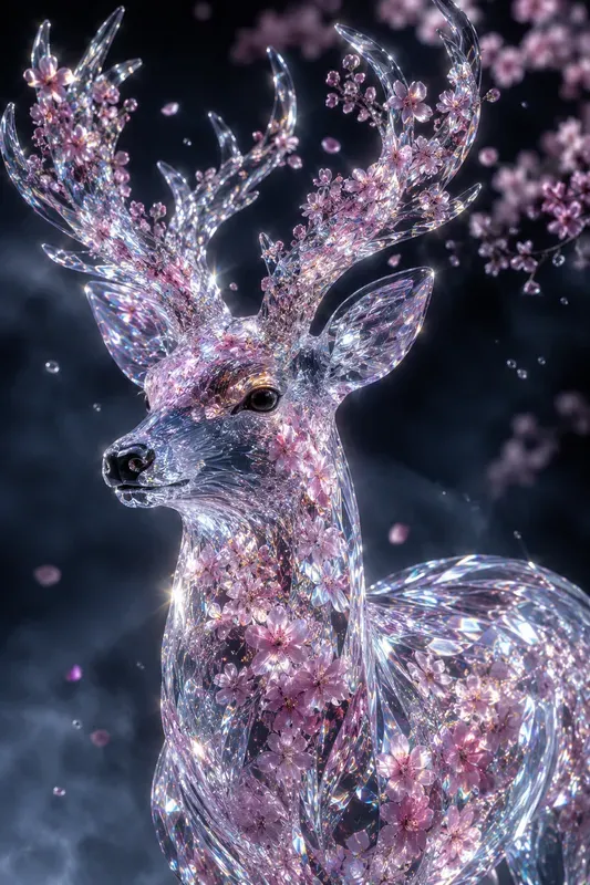 Glowing Crystal Portraits