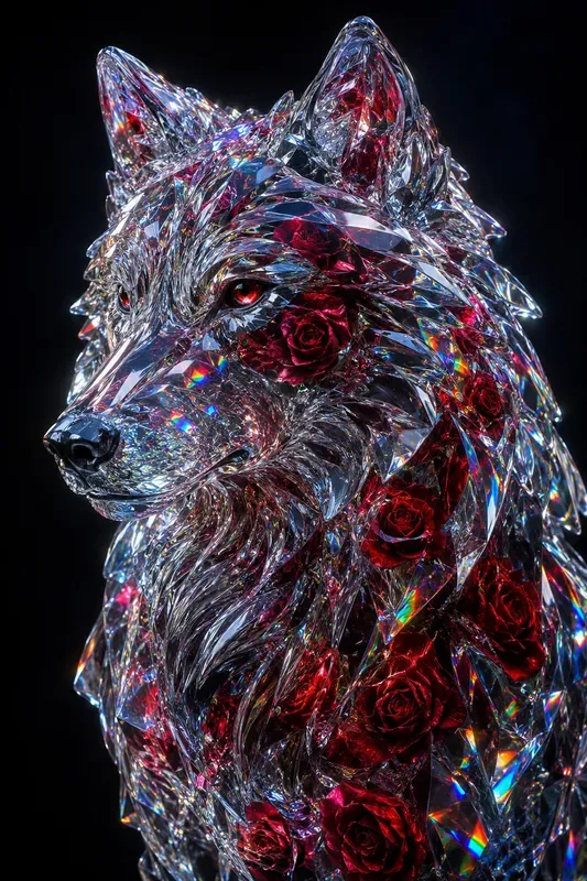 Glowing Crystal Portraits
