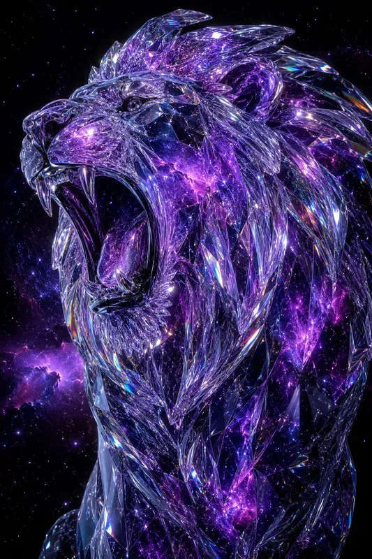 Glowing Crystal Portraits
