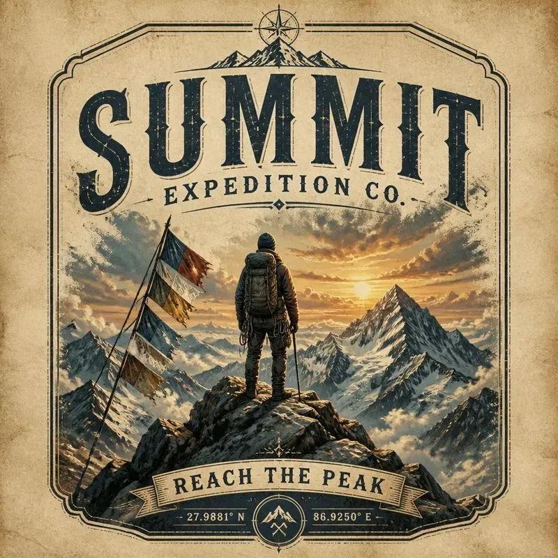 Vintage Mountain Explorer Graphics