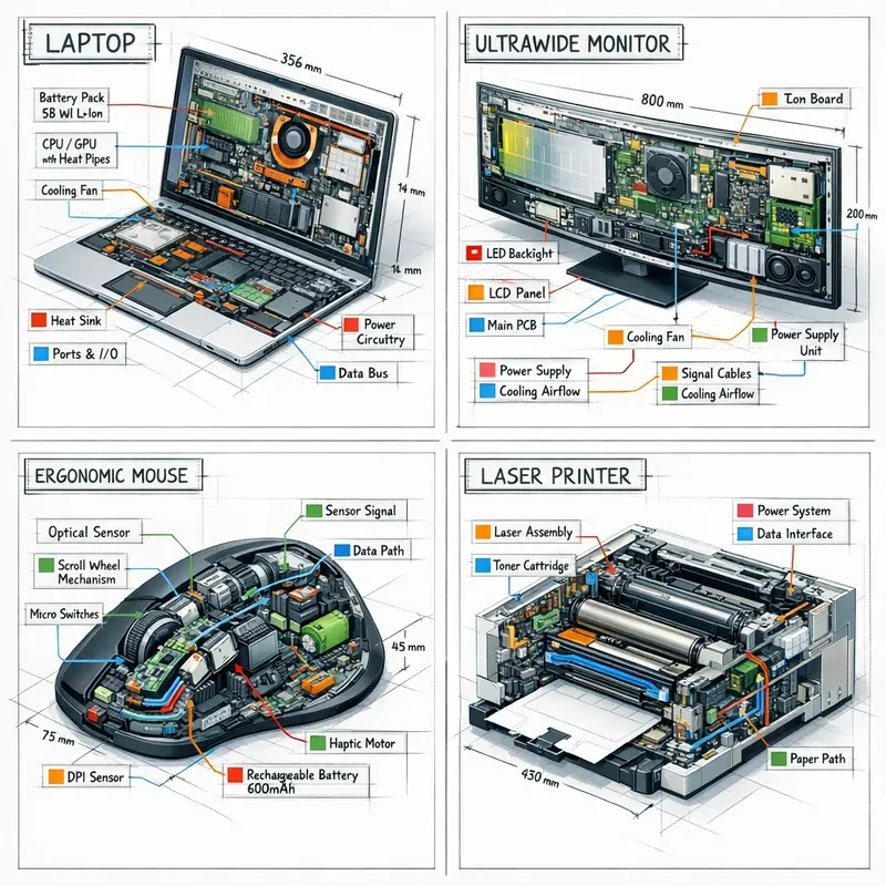 Isometric Tech Cutaway Infographics