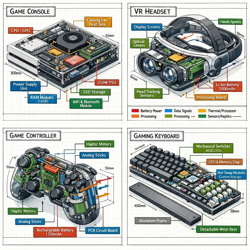 Isometric Tech Cutaway Infographics