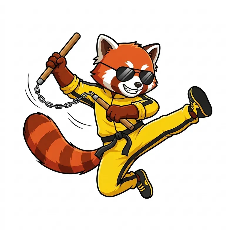 Anime Kung Fu Animals Vectors