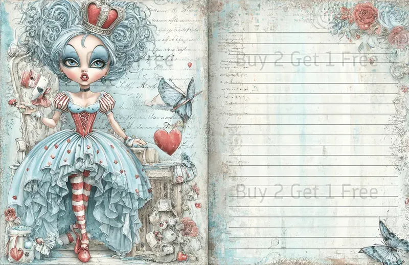 Alice In Seaside World Double Pages