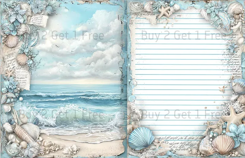 Alice In Seaside World Double Pages