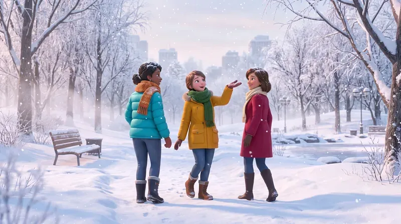 Cinematic Animated Snowfall Scenes