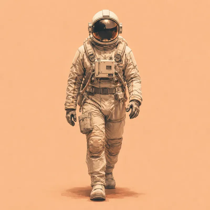 Minimal Skeleton Character Poster Art