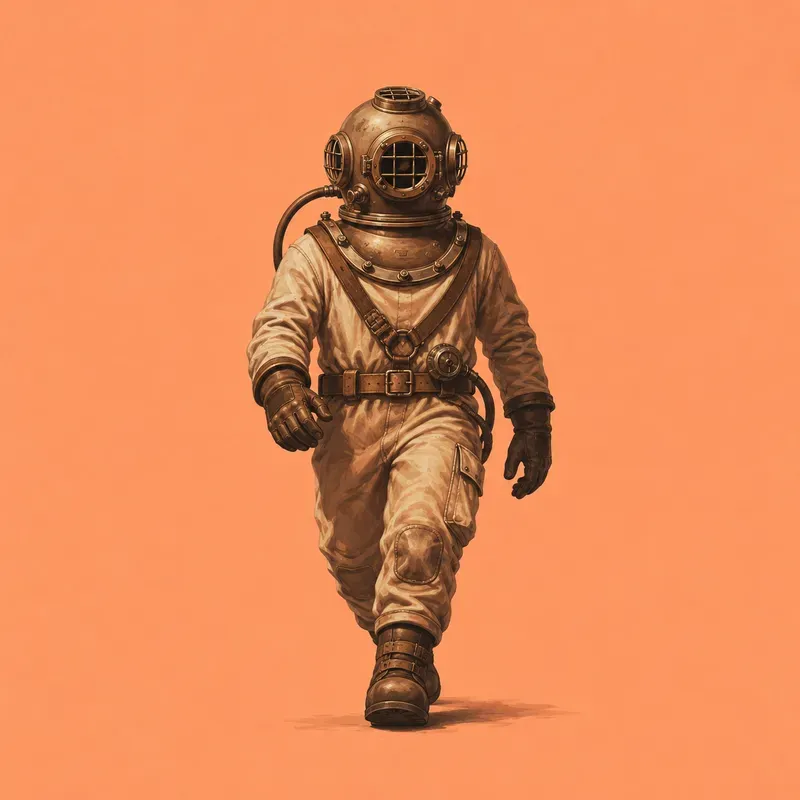 Minimal Skeleton Character Poster Art