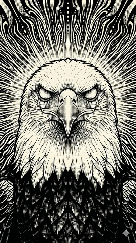 Monochrome Opart Mystic Animal Halos