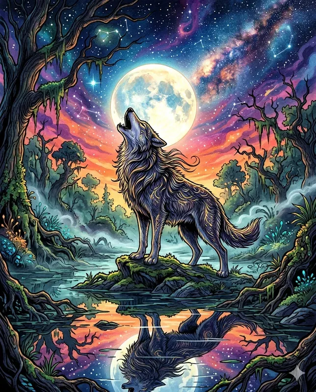 Vibrant Cosmic Nature Illustrators