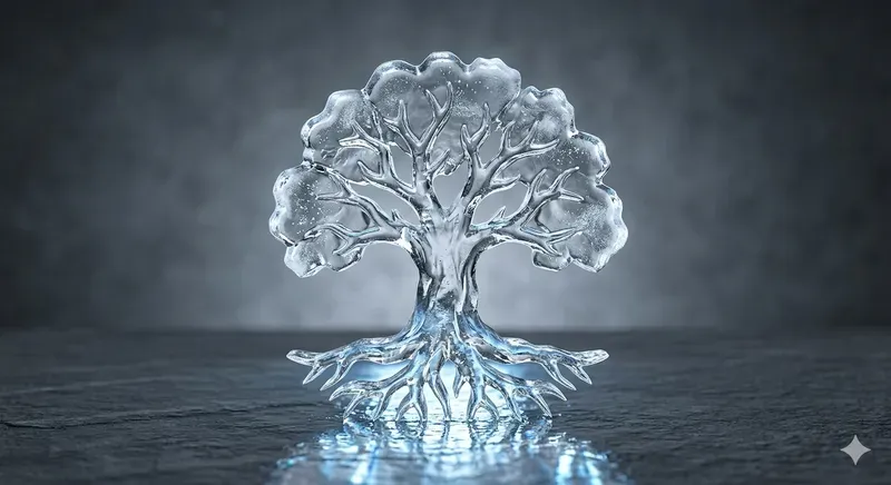 3D Realistic Ice Logo Icons